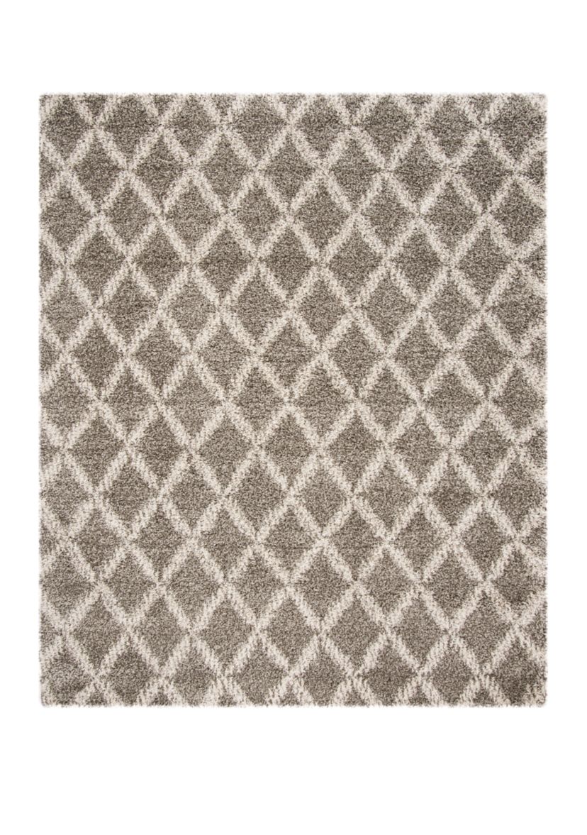 Hudson Shag Shaggy Diamond Area Rug Collection