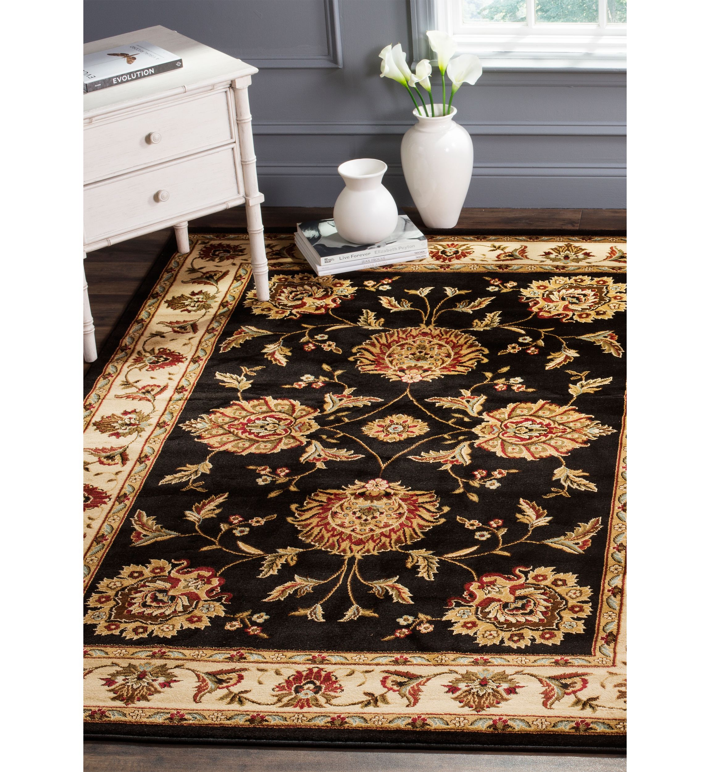 Lyndhurst Ivory Oriental Area Rug Collection