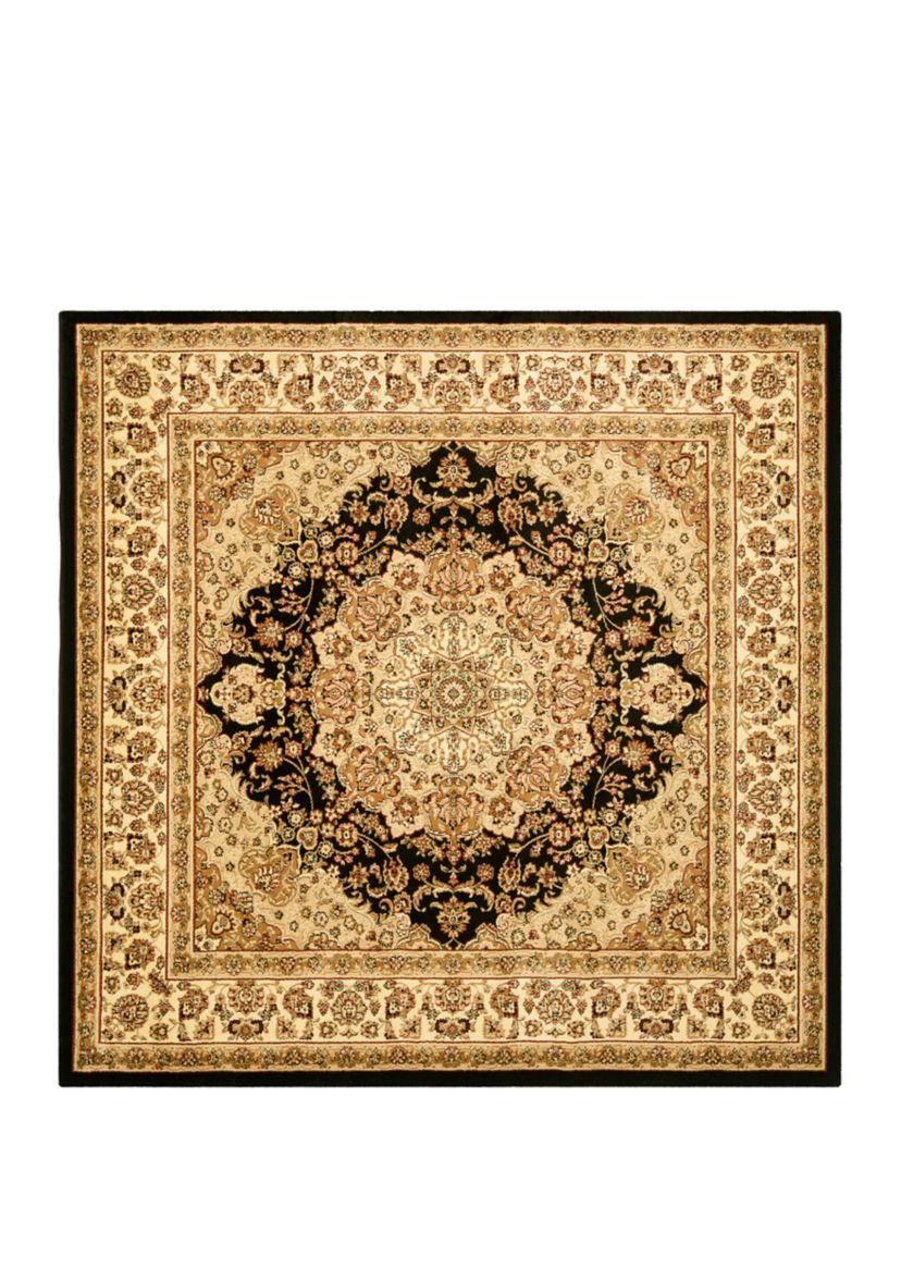 Lyndhurst Oriental Medallion Black/Ivory Area Rug Collection
