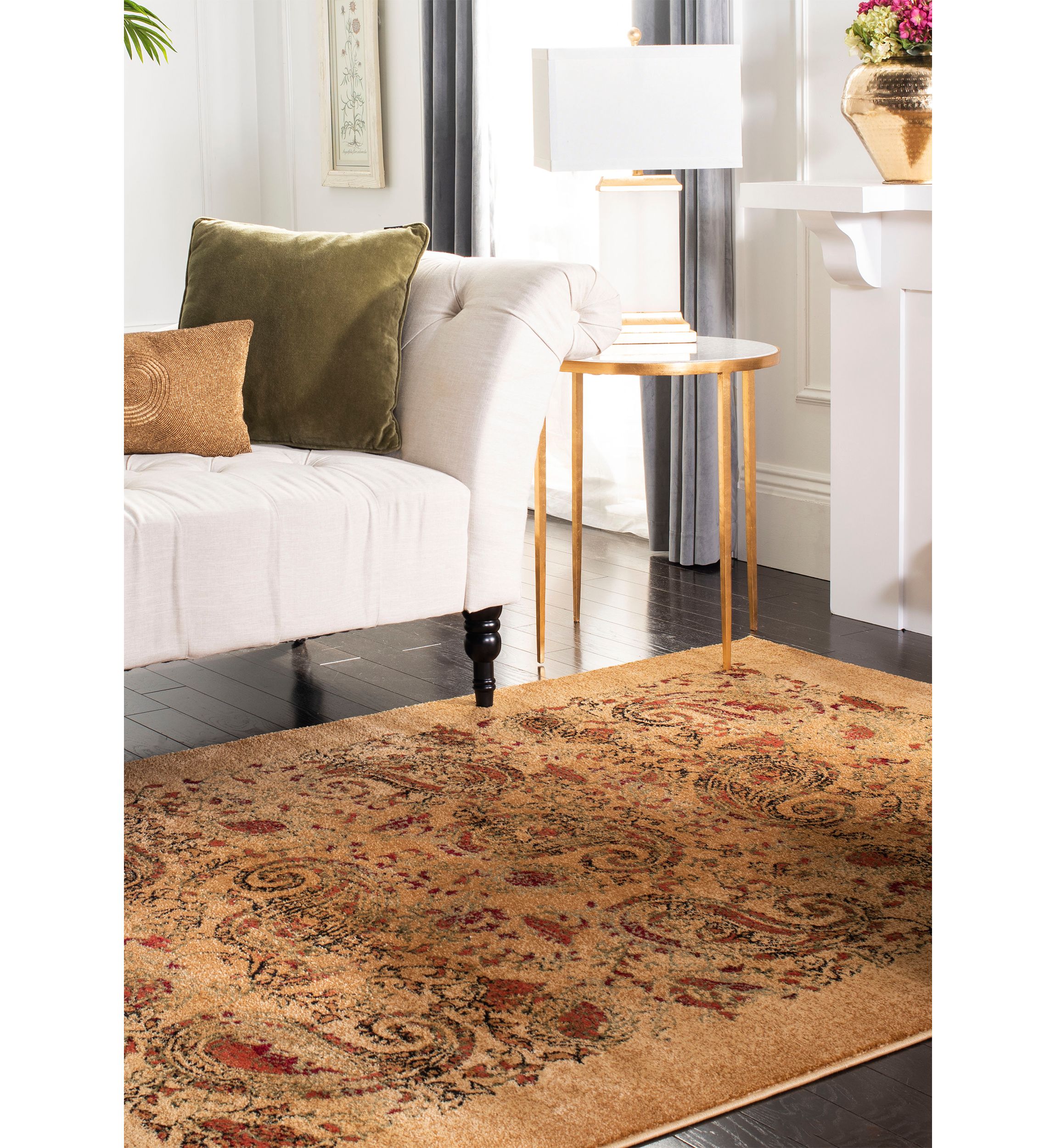 Lyndhurst Paisley Beige Area Rug Collection