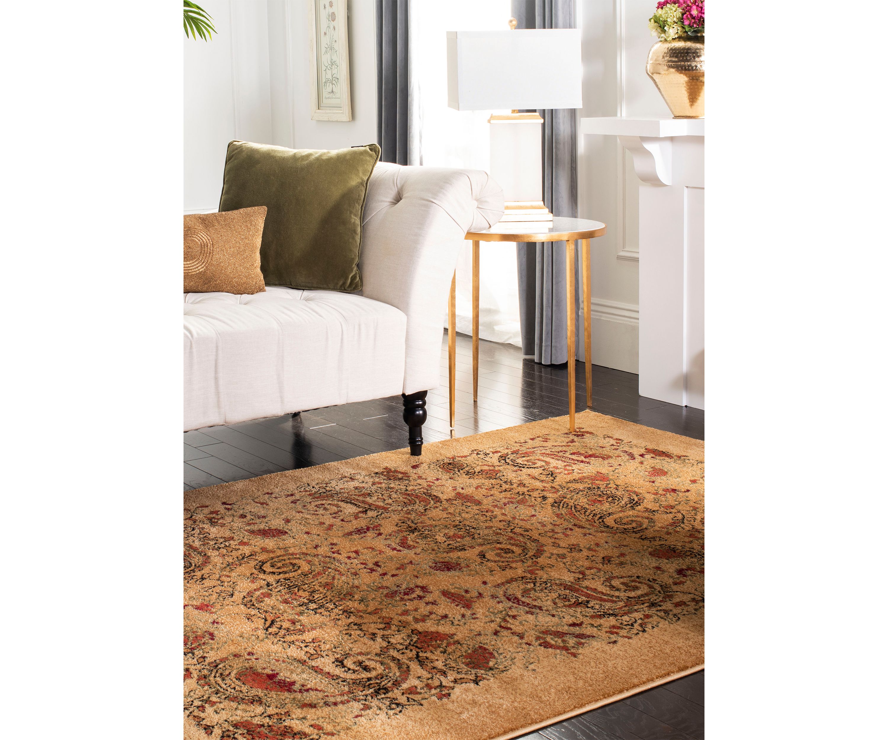 Lyndhurst Paisley Beige Area Rug Collection