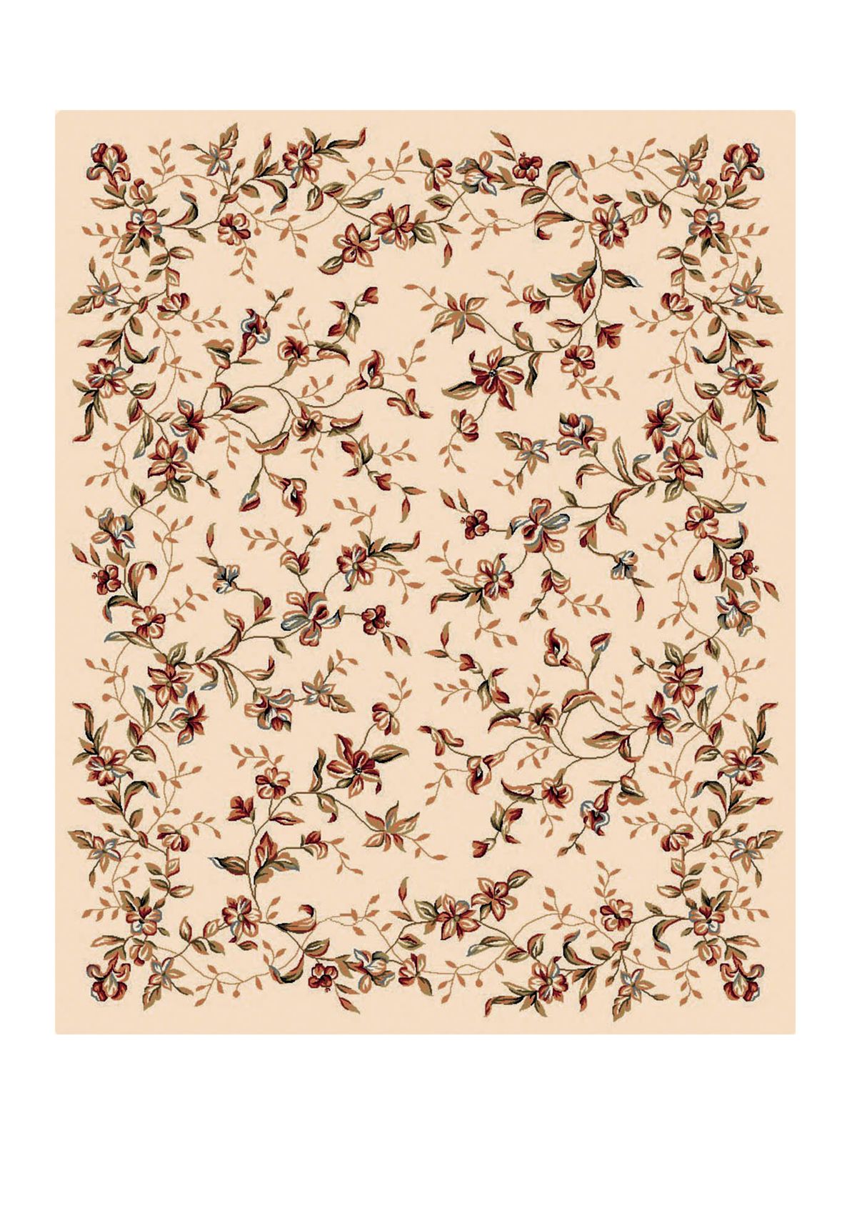 Lyndhurst Beige Floral Area Rug Collection