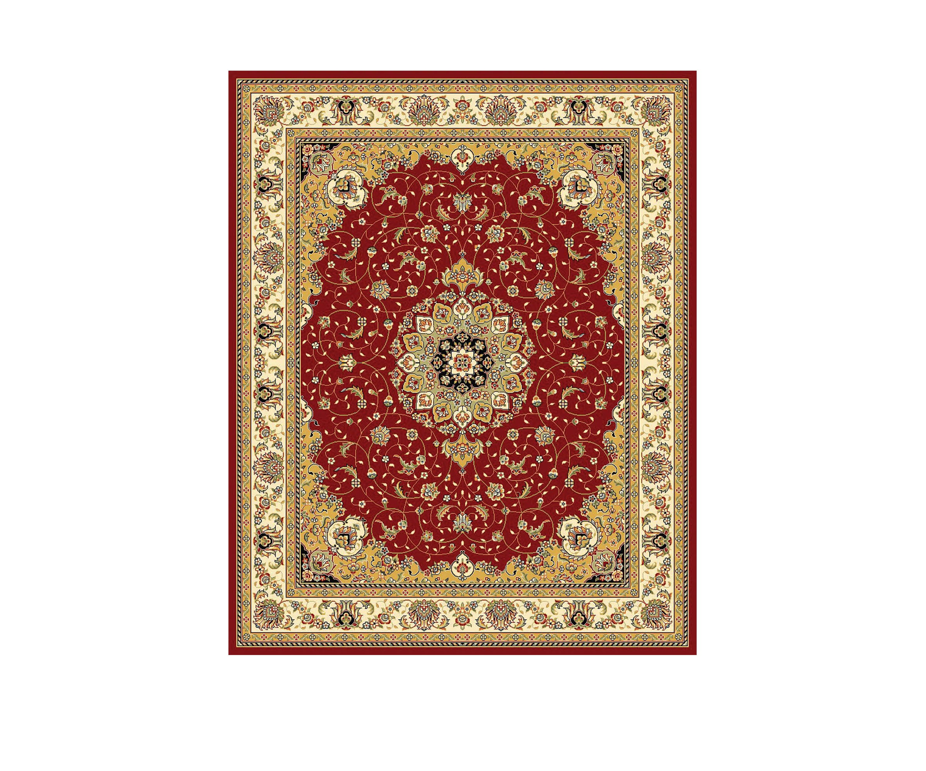 Lyndhurst Black/Ivory Kazvin Area Rug Collection