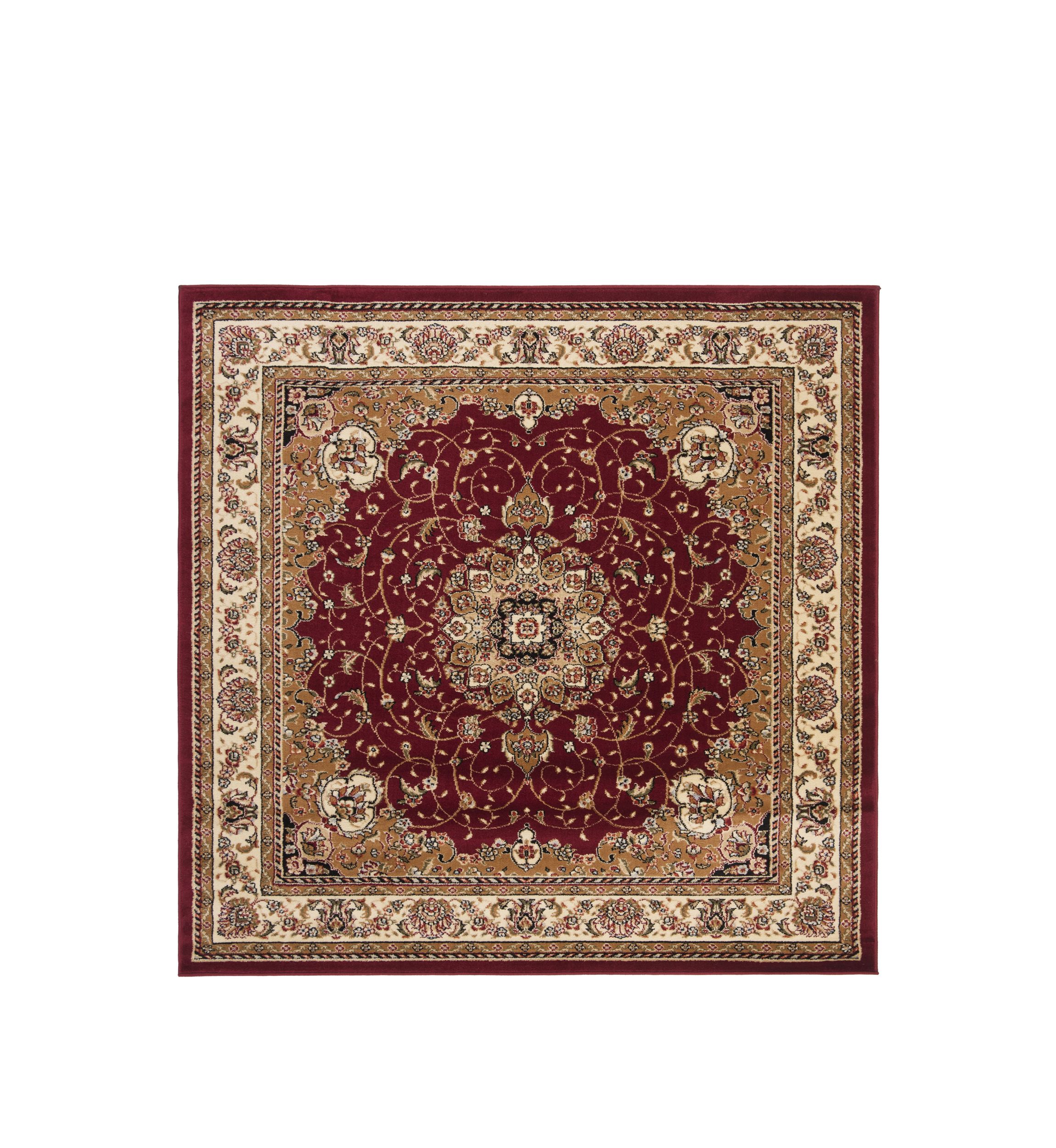 Lyndhurst Black/Ivory Kazvin Area Rug Collection