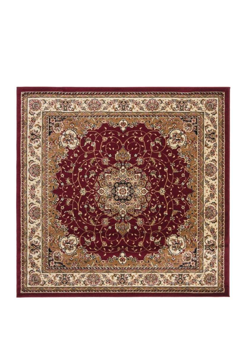 Lyndhurst Black/Ivory Kazvin Area Rug Collection