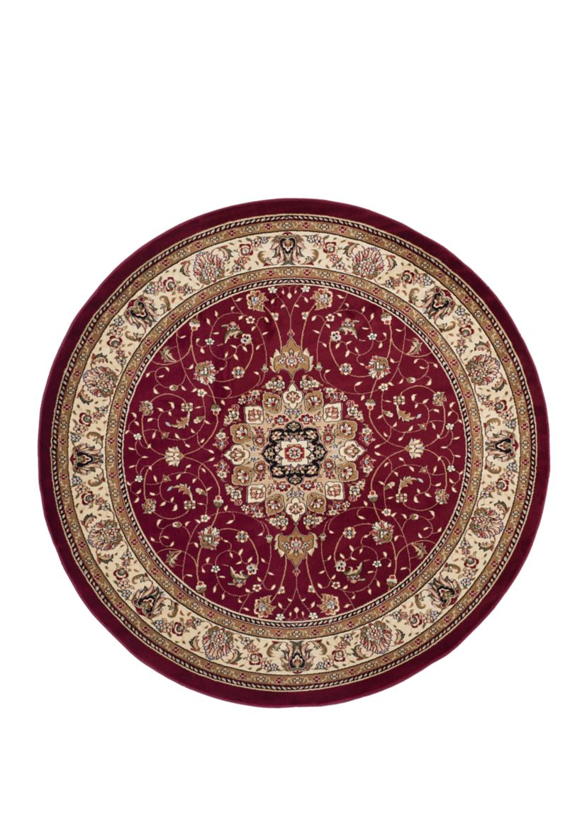 Lyndhurst Black/Ivory Kazvin Area Rug Collection
