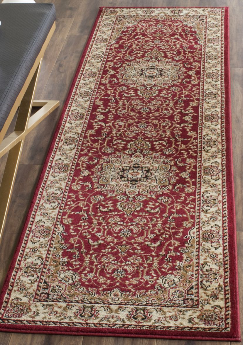Lyndhurst Black/Ivory Kazvin Area Rug Collection