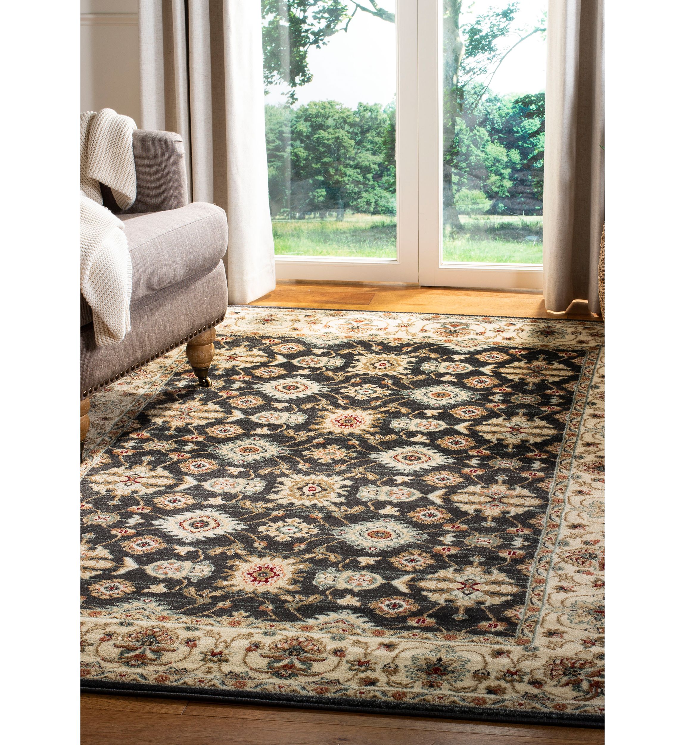 Lyndhurst Pattina Gray Area Rug Collection