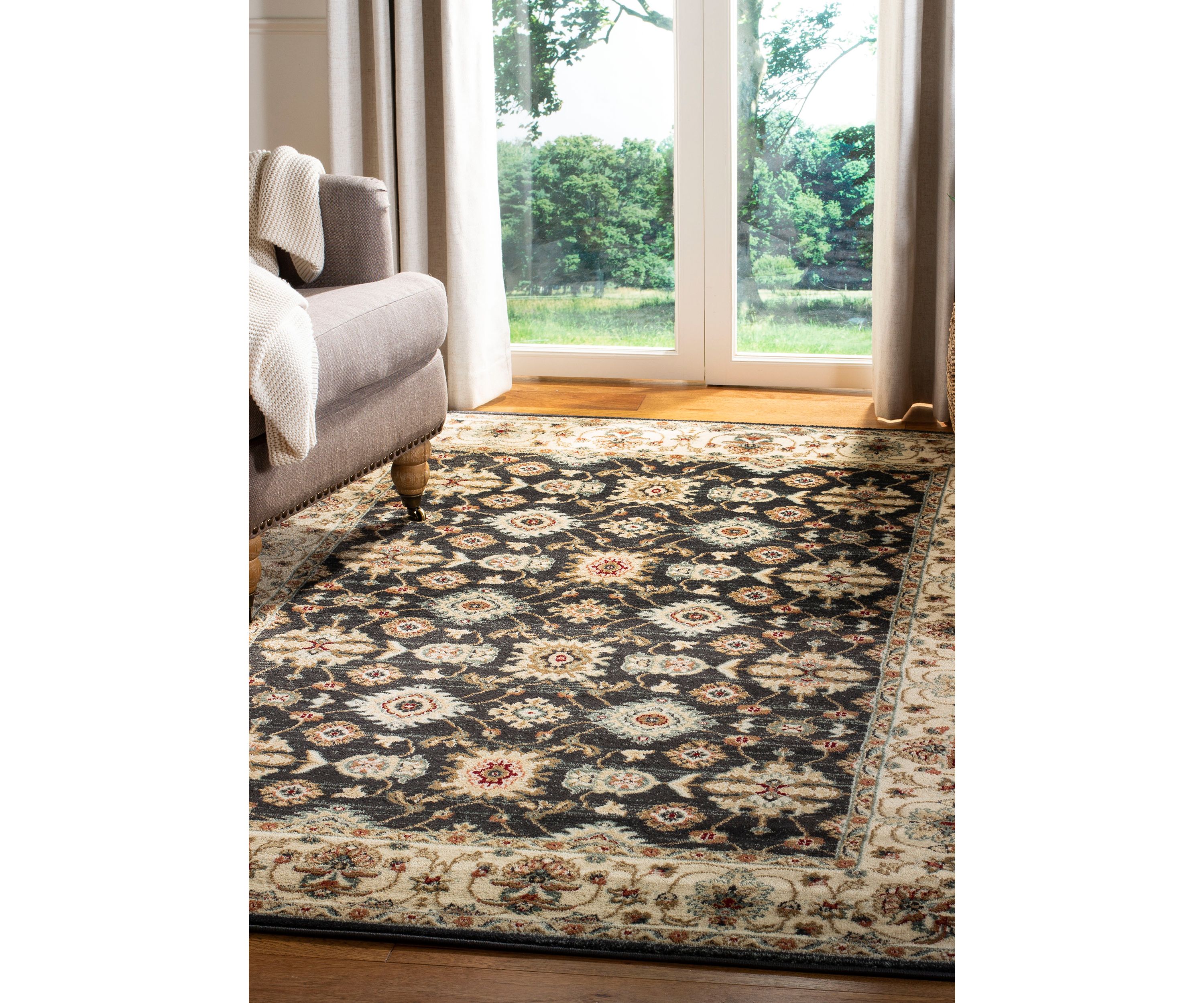 Lyndhurst Pattina Gray Area Rug Collection
