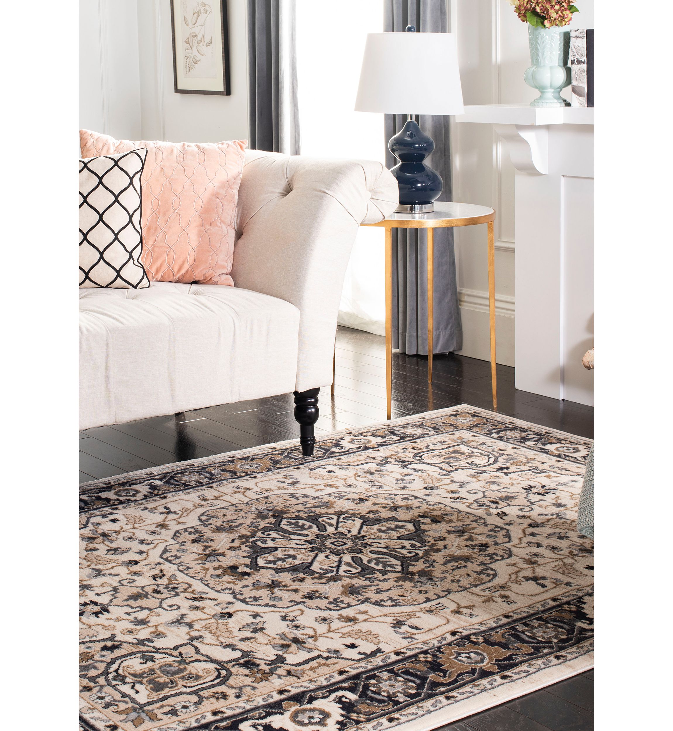 Lyndhurst Cream Heriz Area Rug Collection