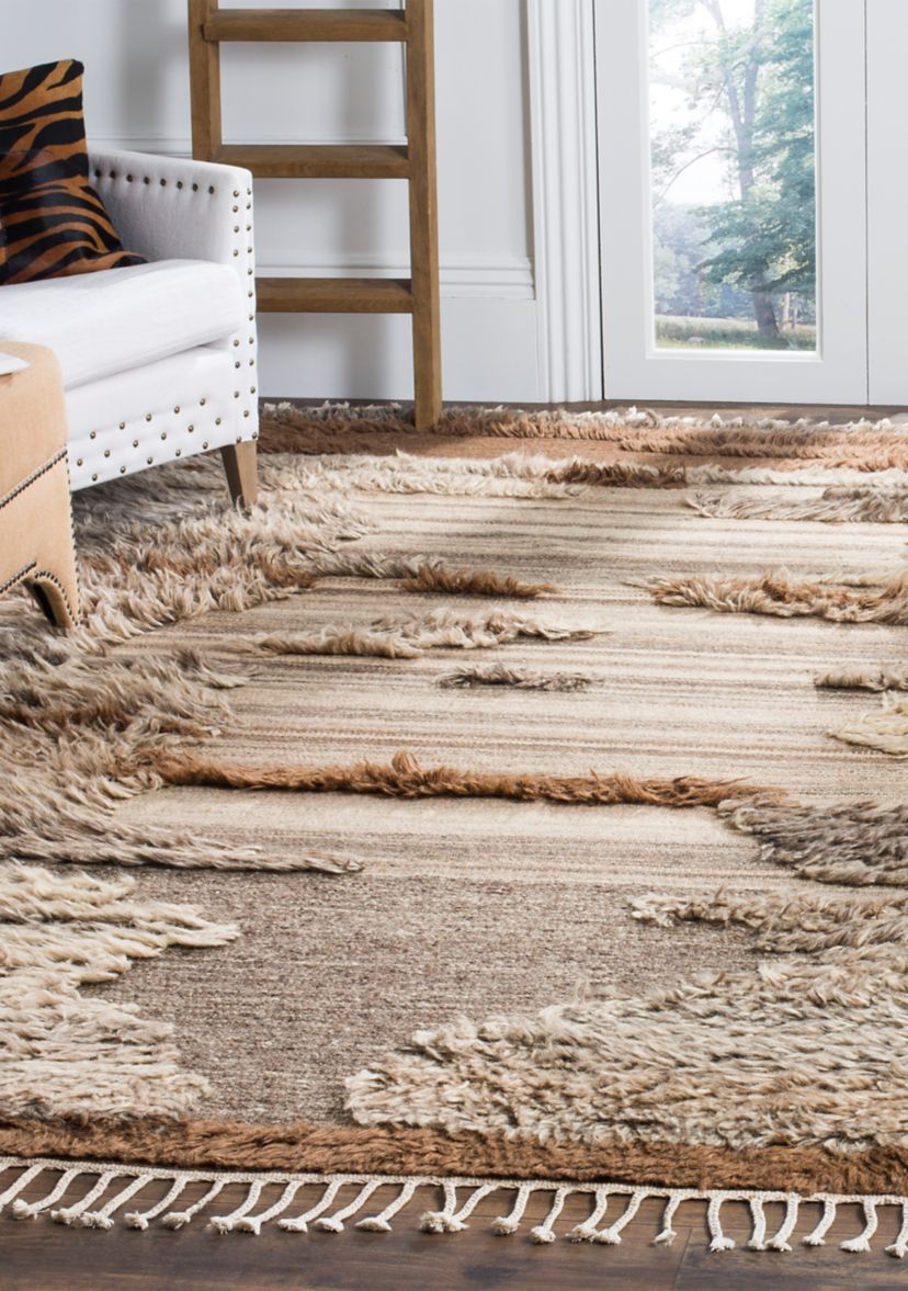 Kenya Grey/Brown Wool Area Rug Collection