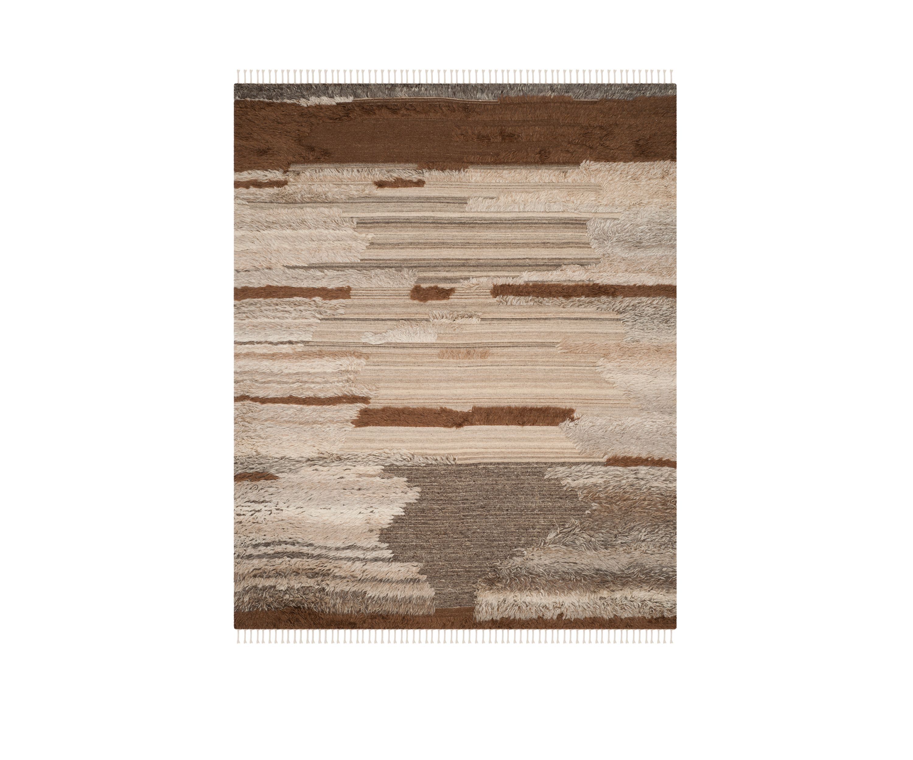 Kenya Grey/Brown Wool Area Rug Collection