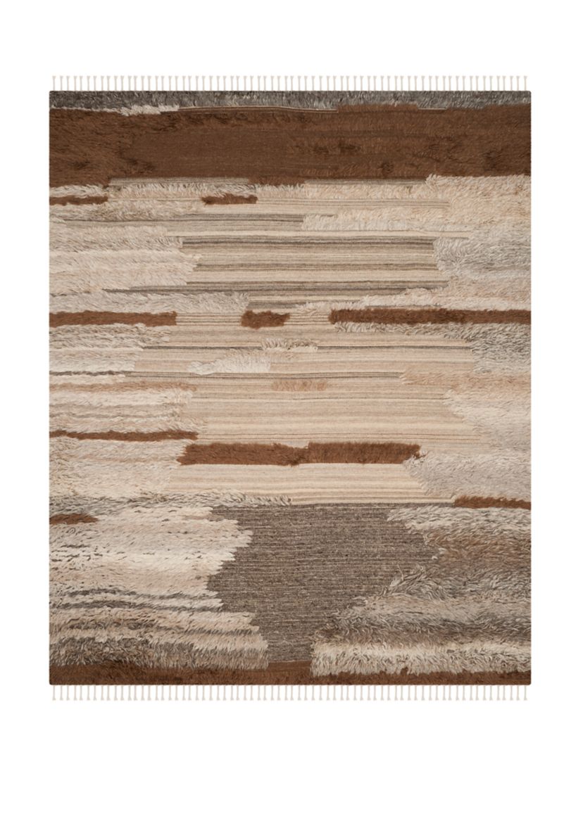 Kenya Grey/Brown Wool Area Rug Collection