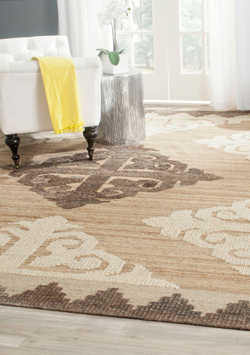 Kenya Handmade Brown and Charcoal Premium Wool Area Rug Collection