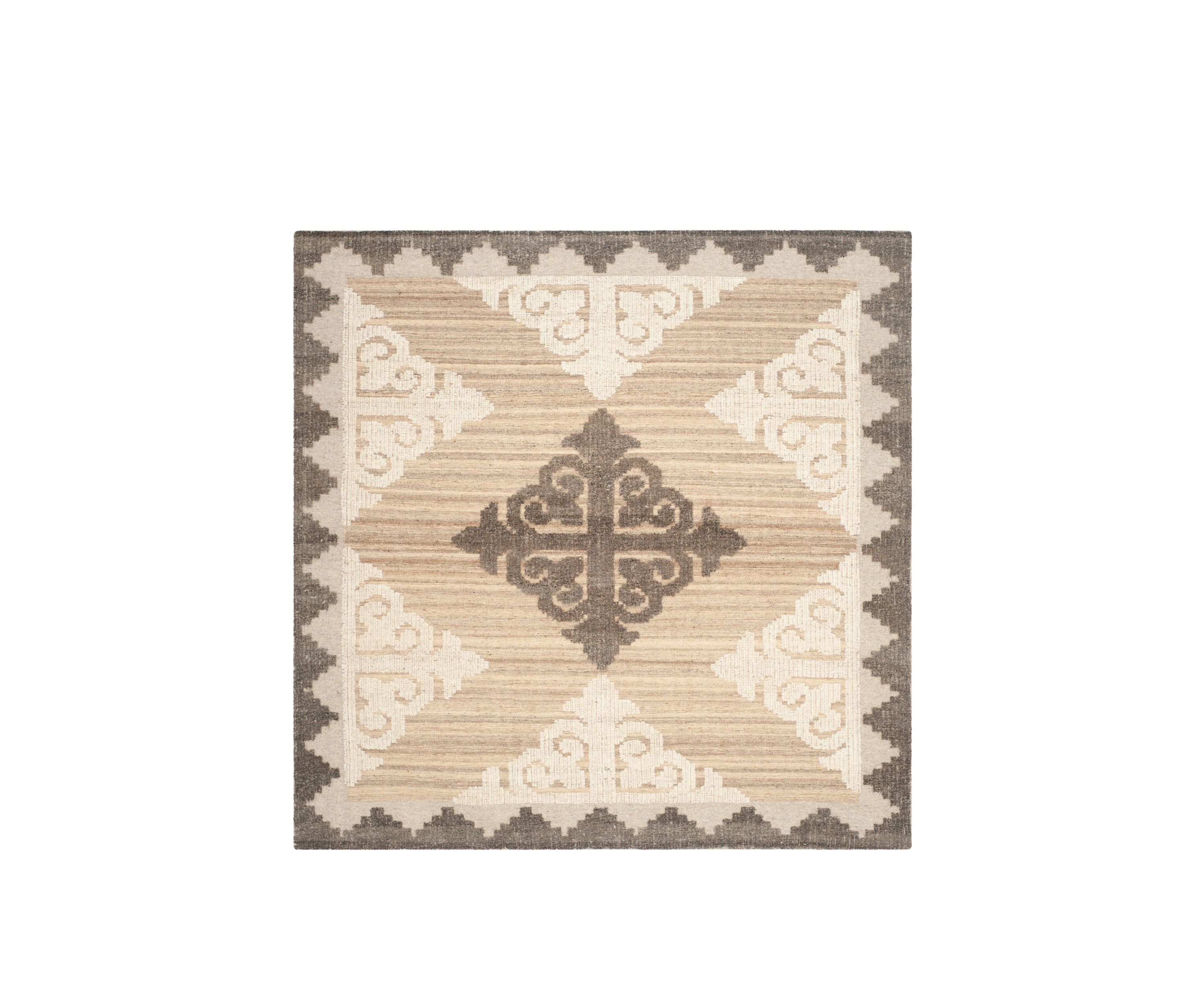 Kenya Handmade Brown and Charcoal Premium Wool Area Rug Collection