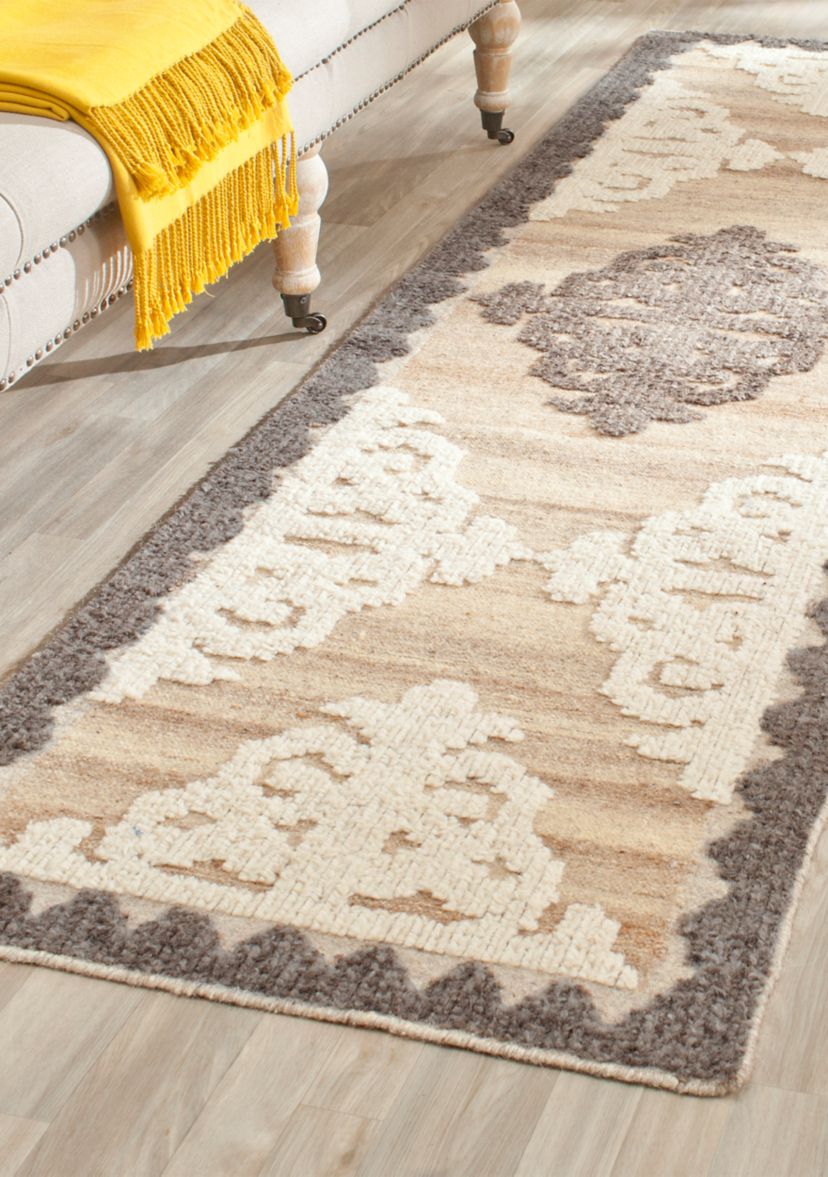 Kenya Handmade Brown and Charcoal Premium Wool Area Rug Collection