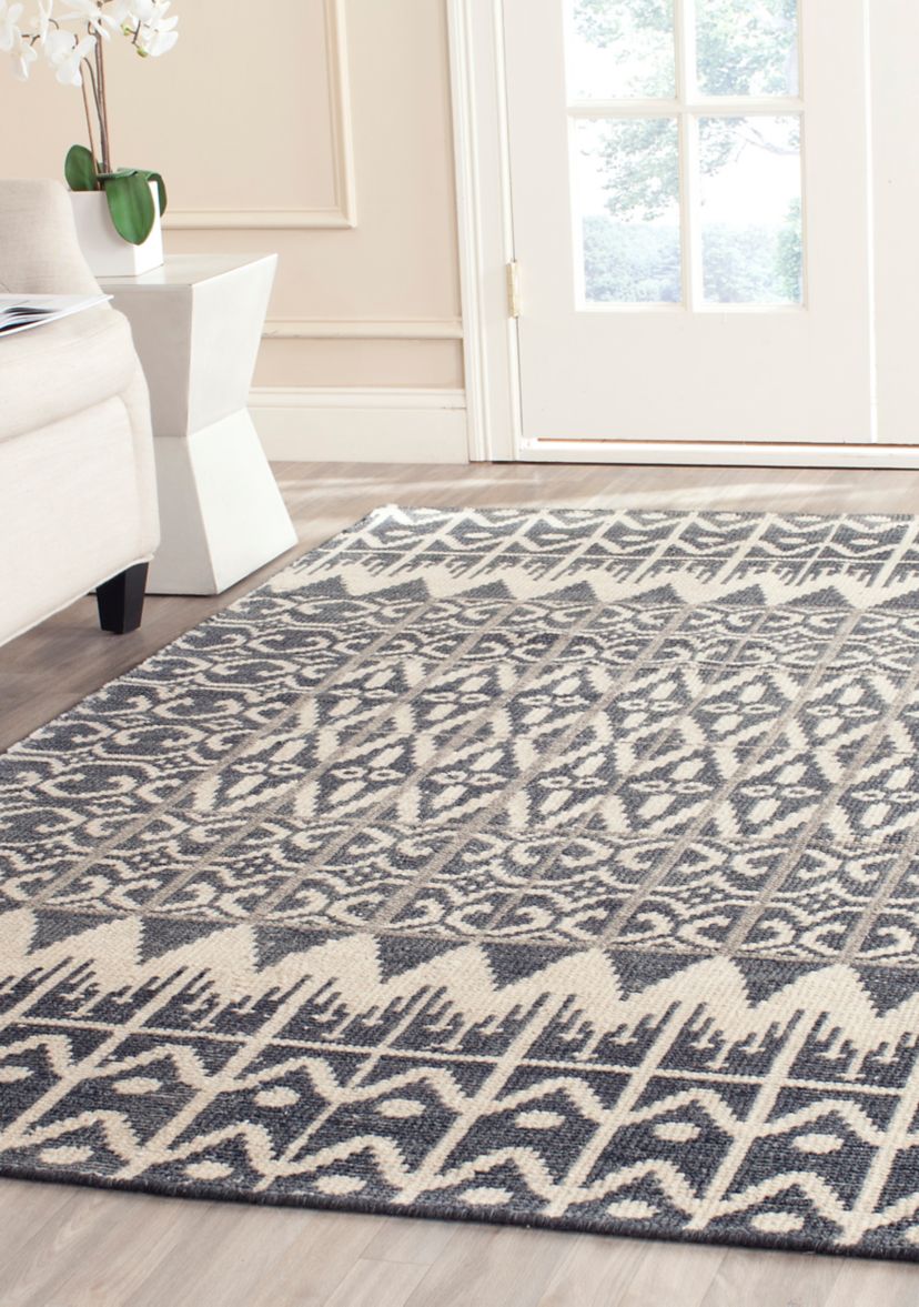 Kenya Handmade Charcoal Premium Wool Area Rug Collection