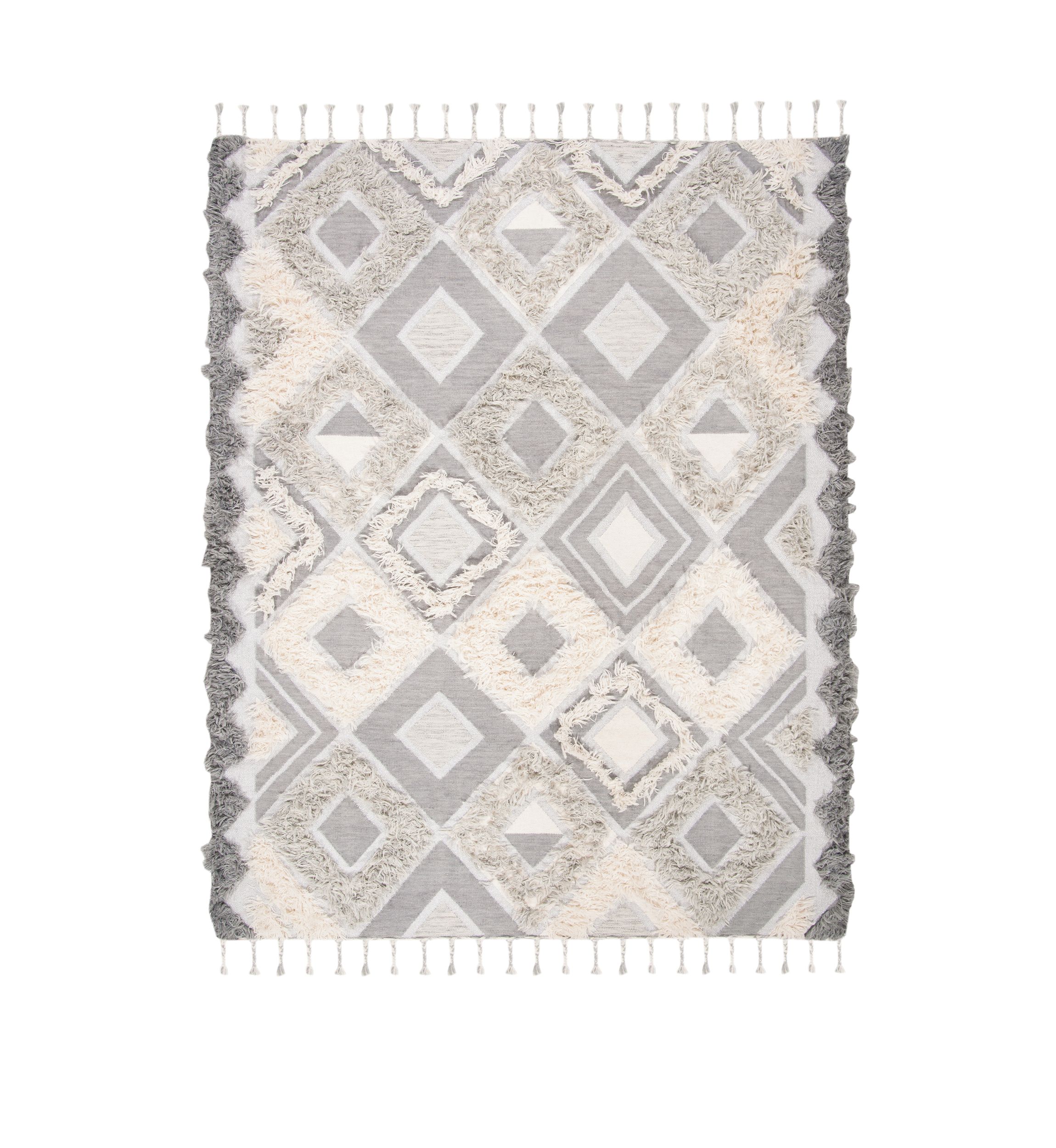 Kenya Modern Bohemian Rectangle Hand Knotted Area Rug Collection