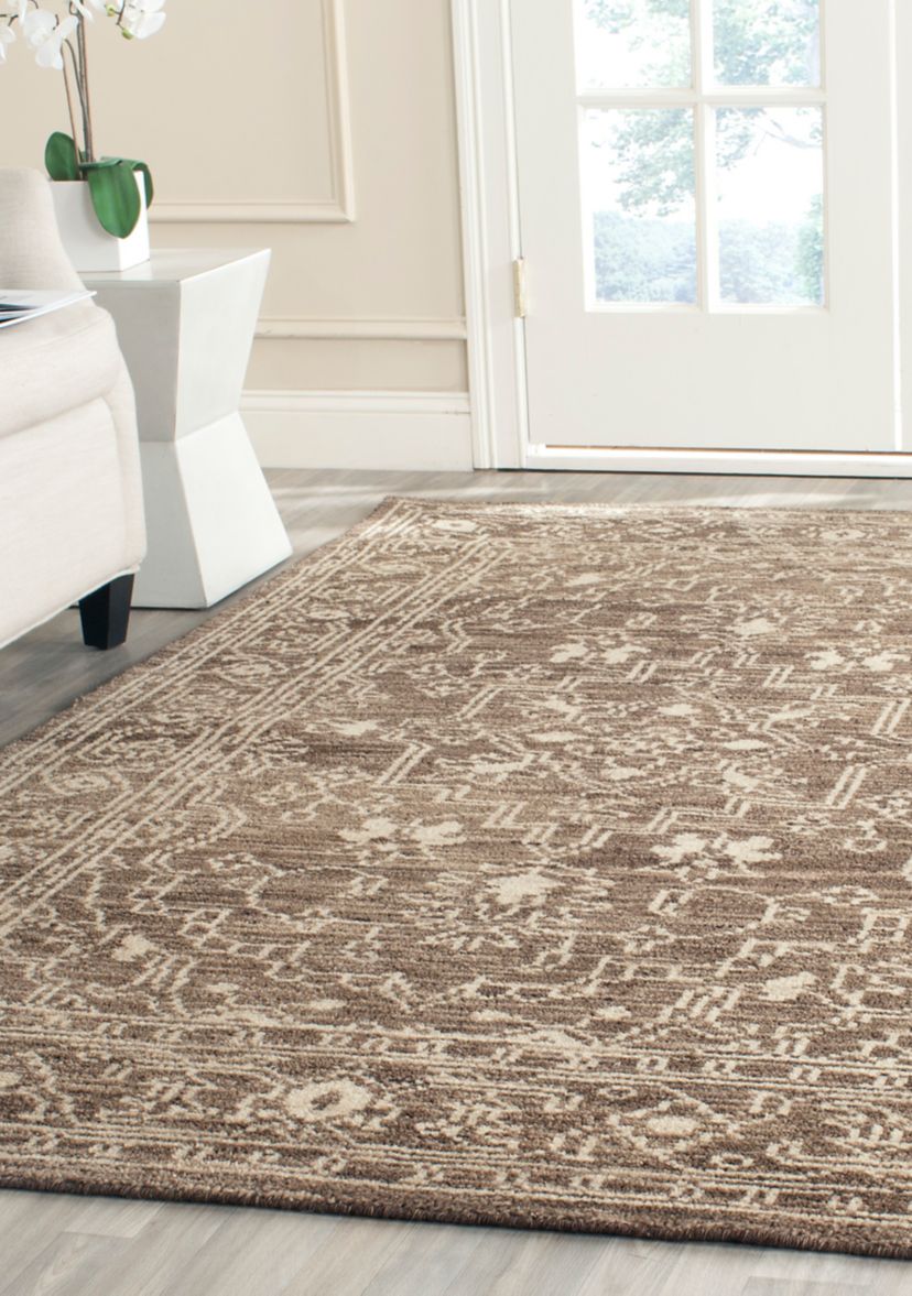 Kenya Bold Handmade Brown and Beige Premium Wool Area Rug Collection