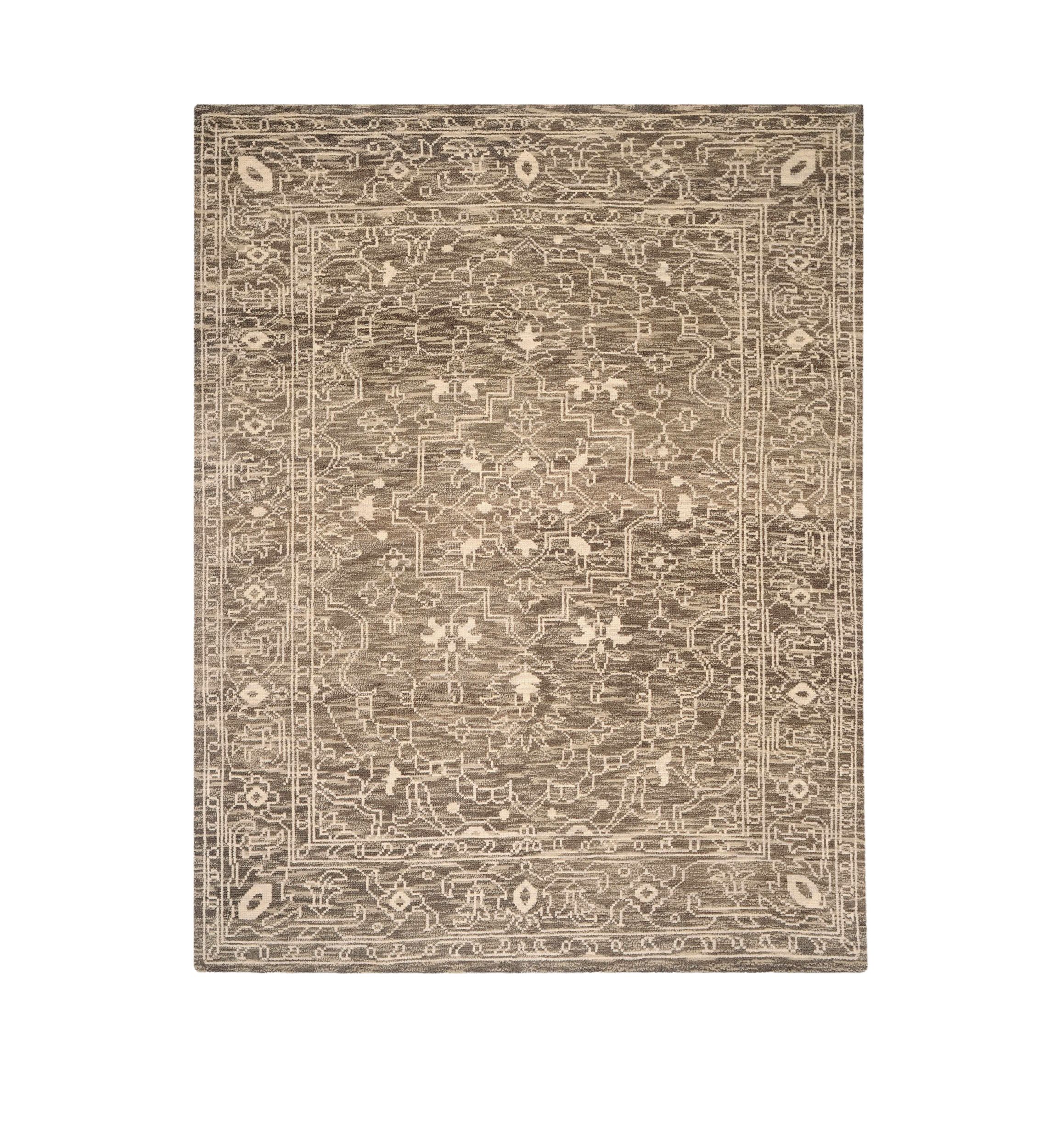 Kenya Bold Handmade Brown and Beige Premium Wool Area Rug Collection