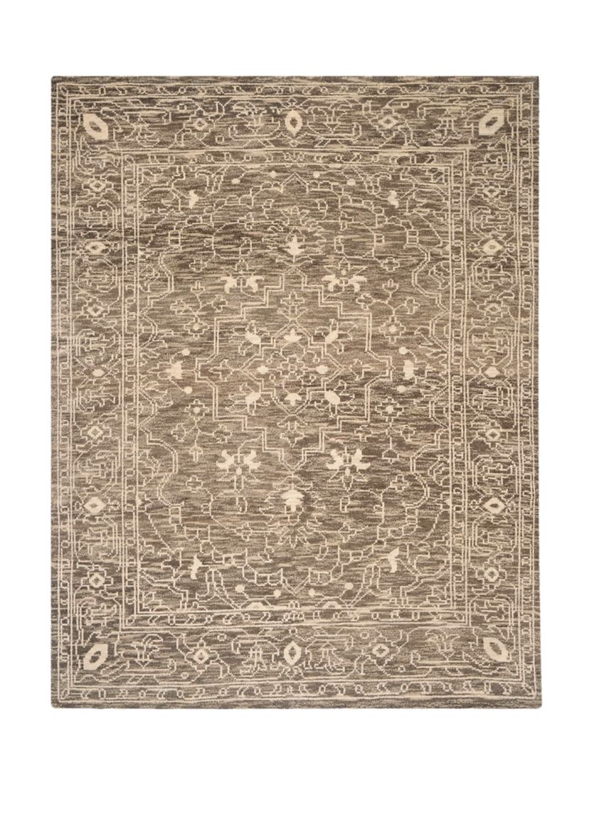 Kenya Bold Handmade Brown and Beige Premium Wool Area Rug Collection