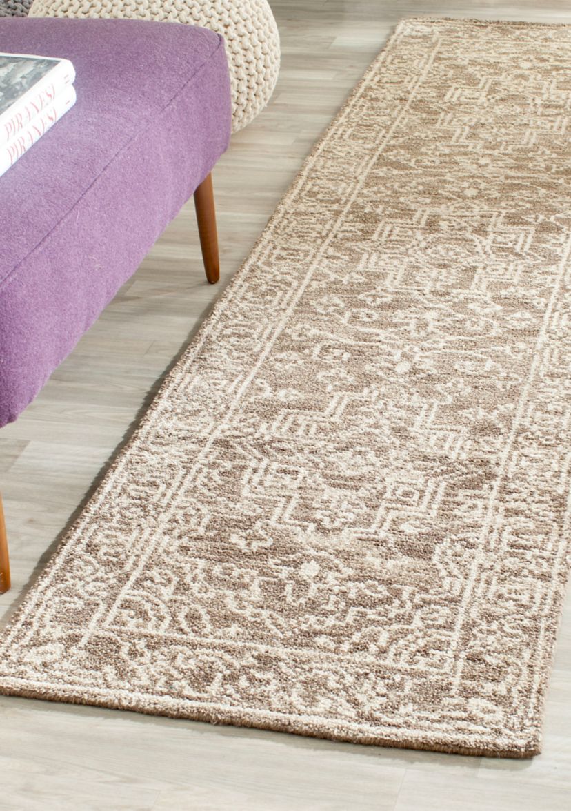 Kenya Bold Handmade Brown and Beige Premium Wool Area Rug Collection