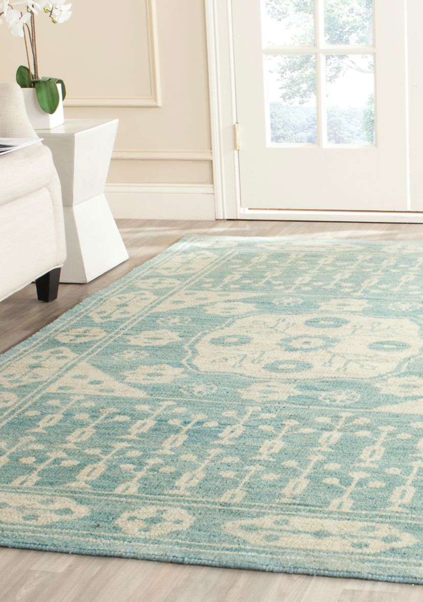 Kenya Handmade Blue Premium Wool  Area Rug Collection