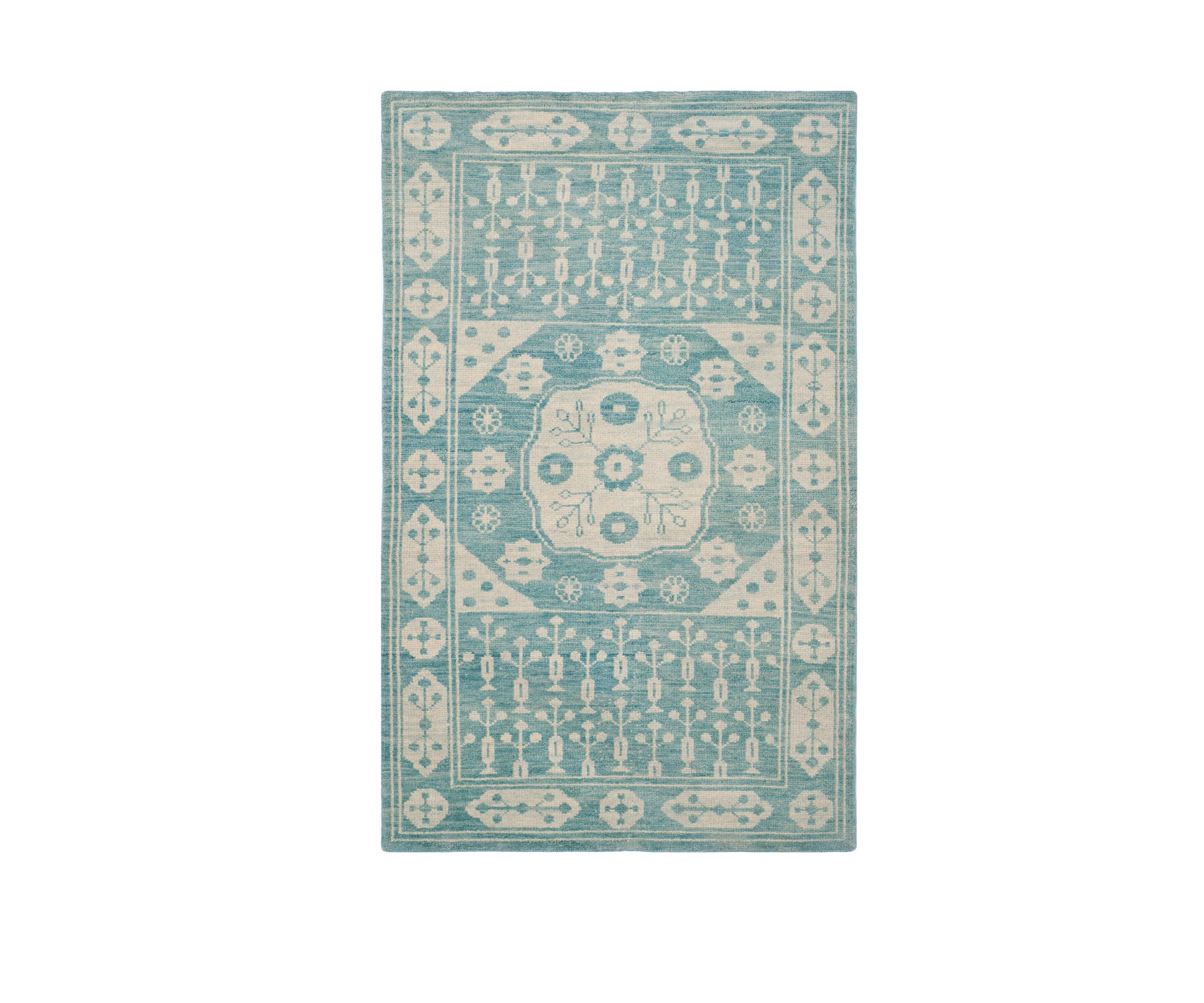 Kenya Handmade Blue Premium Wool  Area Rug Collection