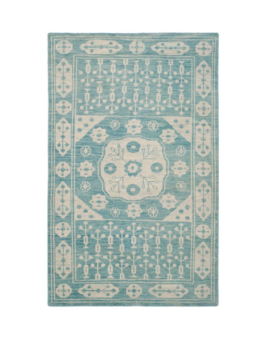 Kenya Handmade Blue Premium Wool  Area Rug Collection