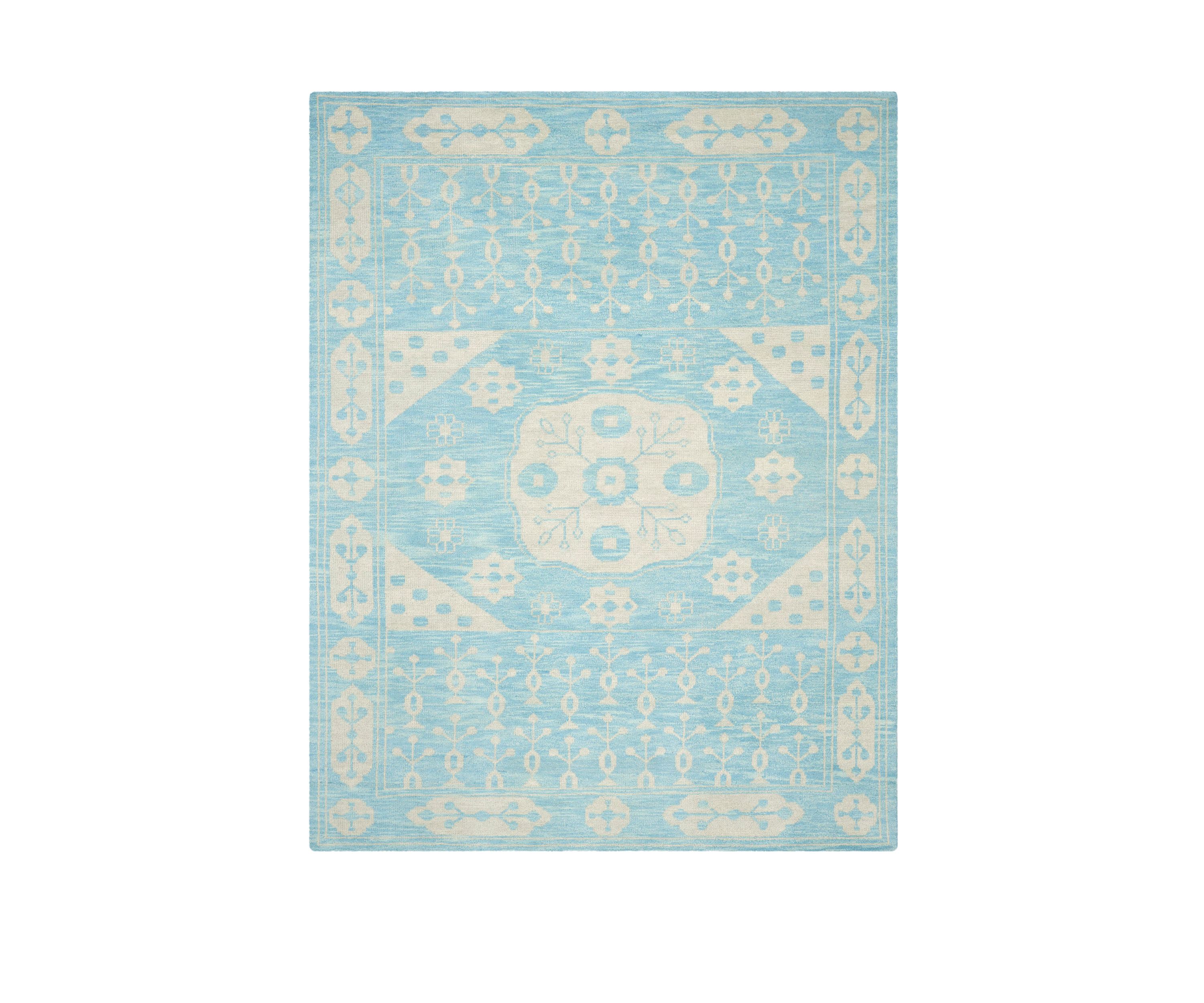Kenya Handmade Blue Premium Wool  Area Rug Collection