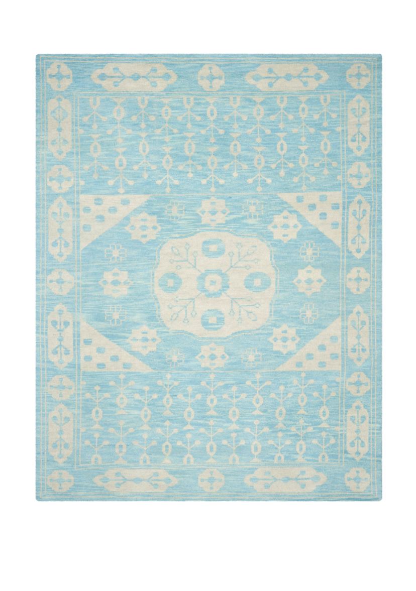 Kenya Handmade Blue Premium Wool  Area Rug Collection