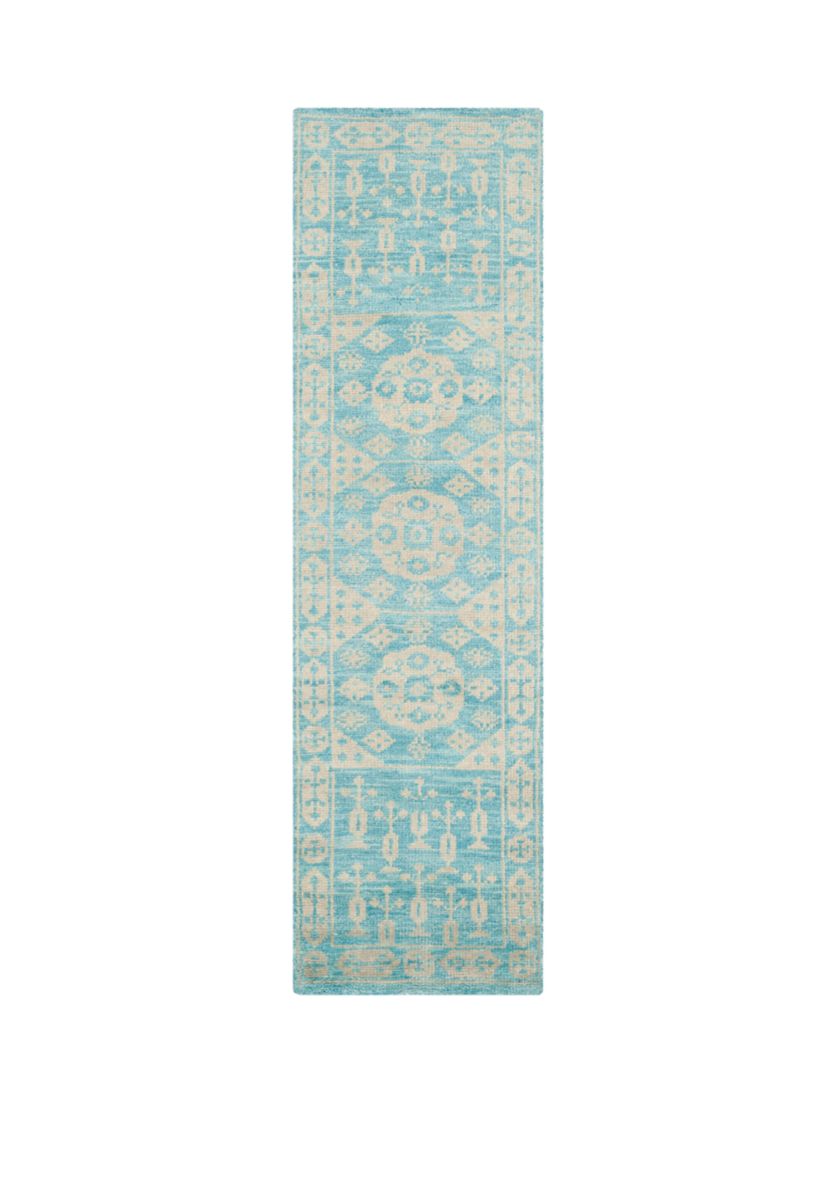 Kenya Handmade Blue Premium Wool  Area Rug Collection