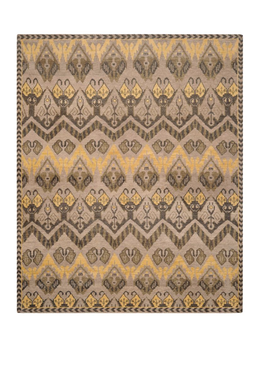 Kenya Handmade Gold and Beige Premium Wool Area Rug Collection