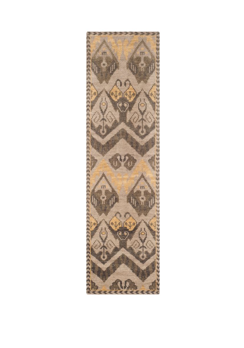 Kenya Handmade Gold and Beige Premium Wool Area Rug Collection