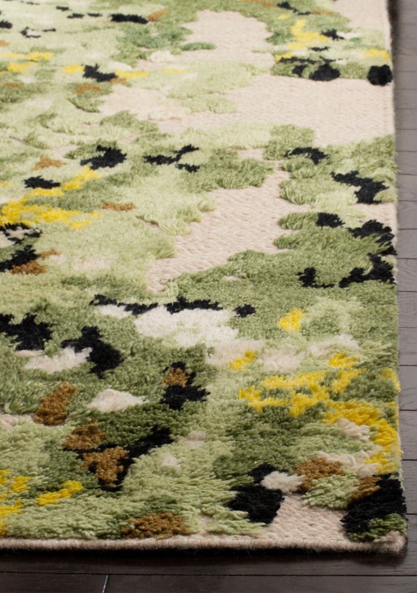 Kenya Green/Beige Premium Area Rug Collection