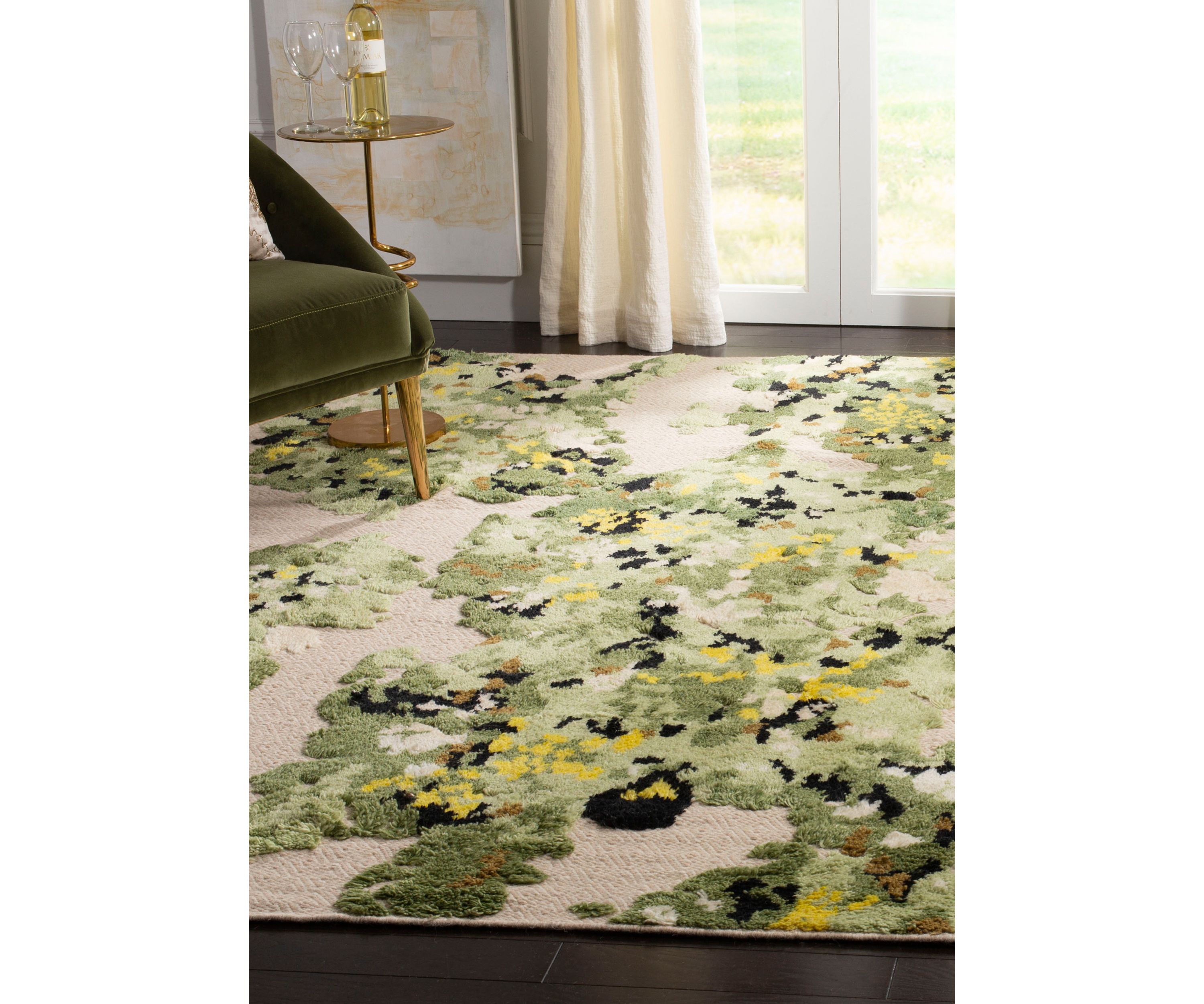 Kenya Green/Beige Premium Area Rug Collection