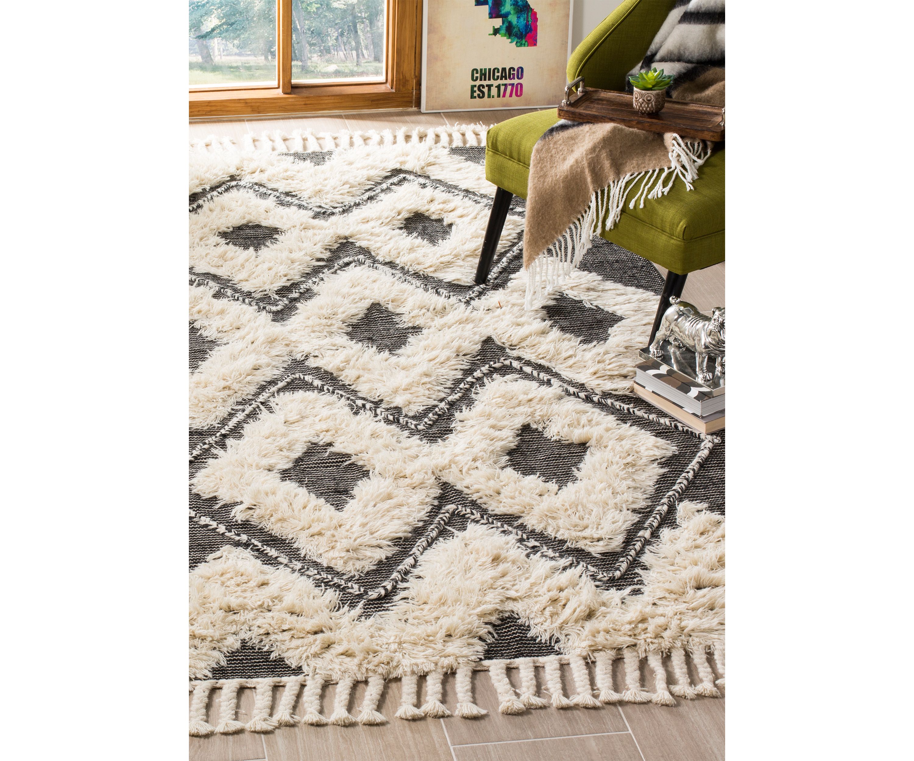 Kenya Raised Diamond Area Rug Collection