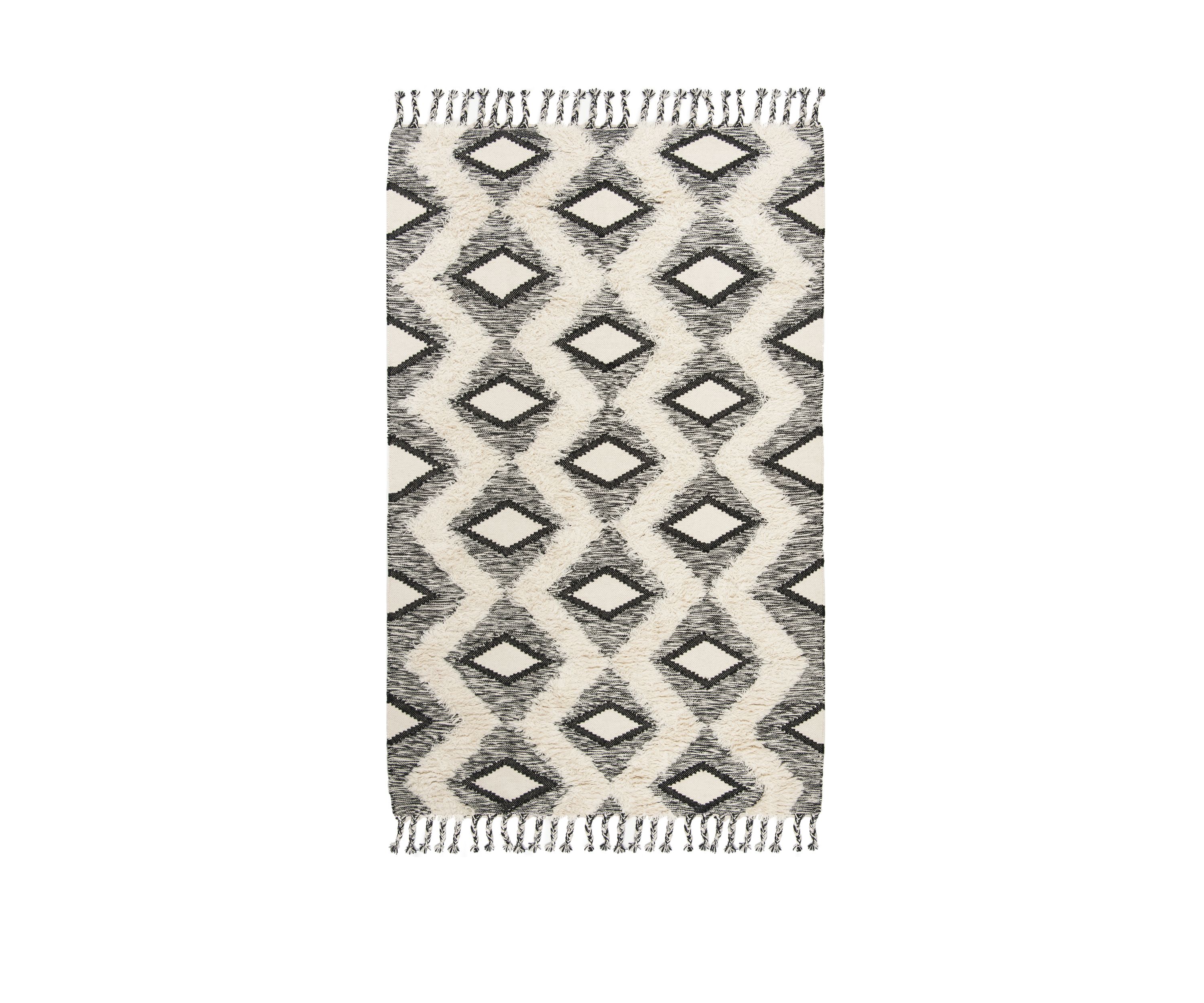 Kenya Bold Diamonds with Tassels Area Rug Collection