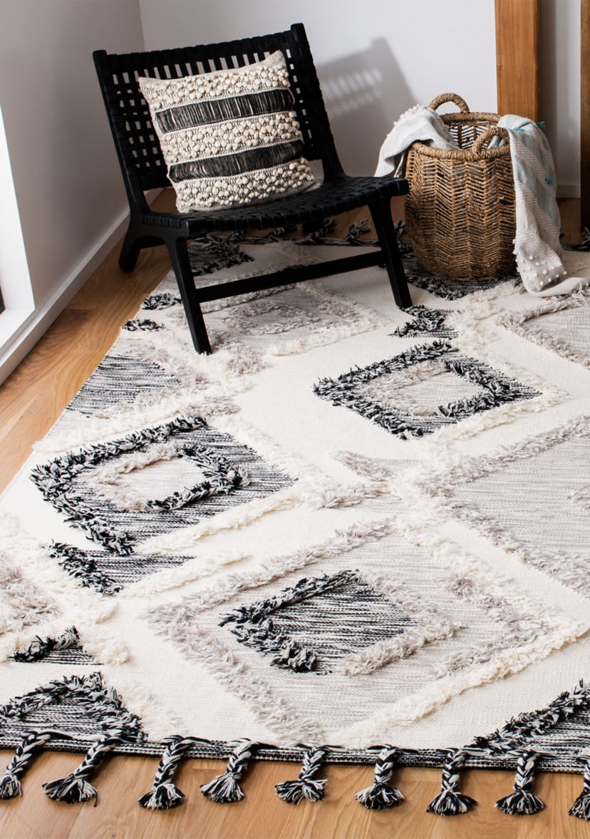 Kenya Gray/Black Chic Area Rug Collection