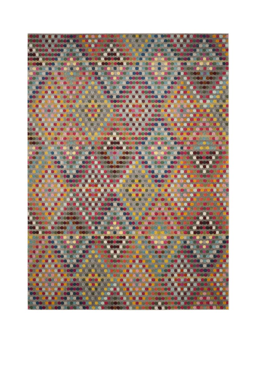 Monaco Modern Geometric Diamond Polka Dot  Area Rug Collection