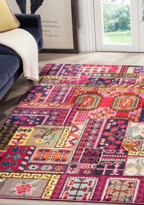Safavieh Monaco Authentic Taznakht Tile Area Rug Collection, 4 x 6 Rectangle