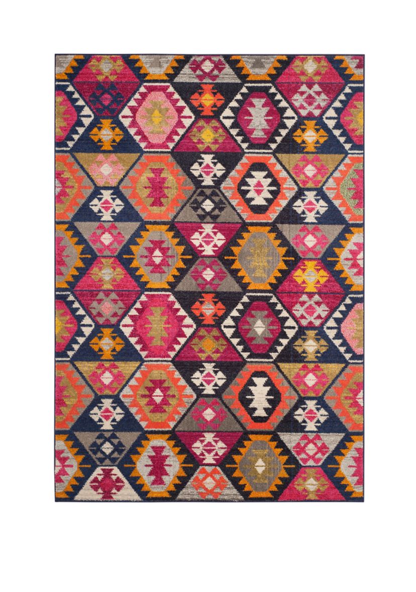 Monaco Bohemian Multicolored Area Rug Collection