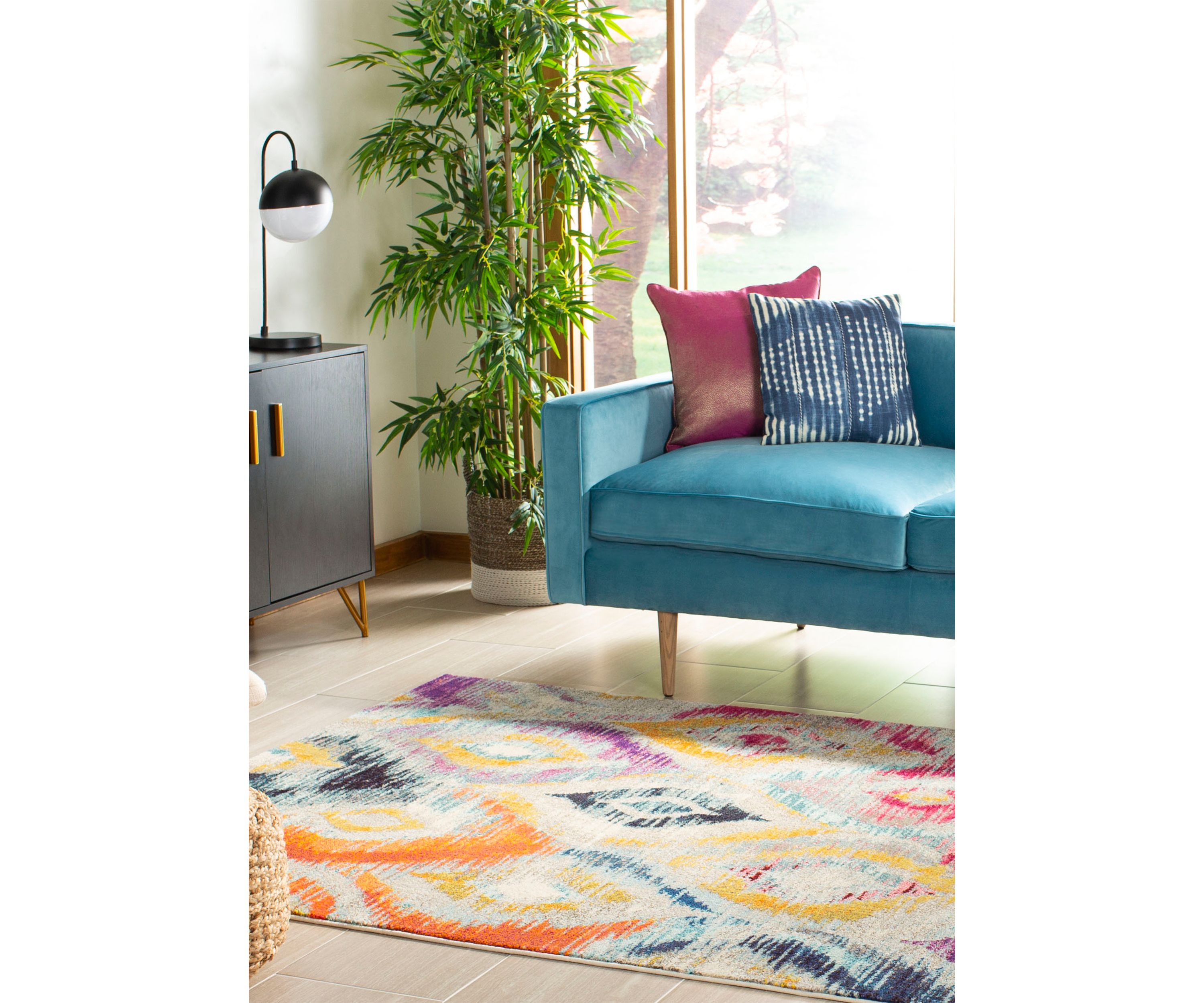 Monaco Modern Watercolored  Area Rug Collection