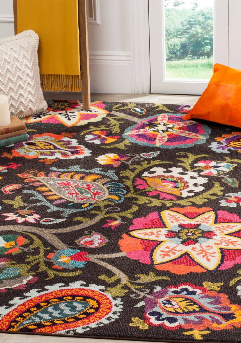 Monaco Colorful Floral Area Rug Collection