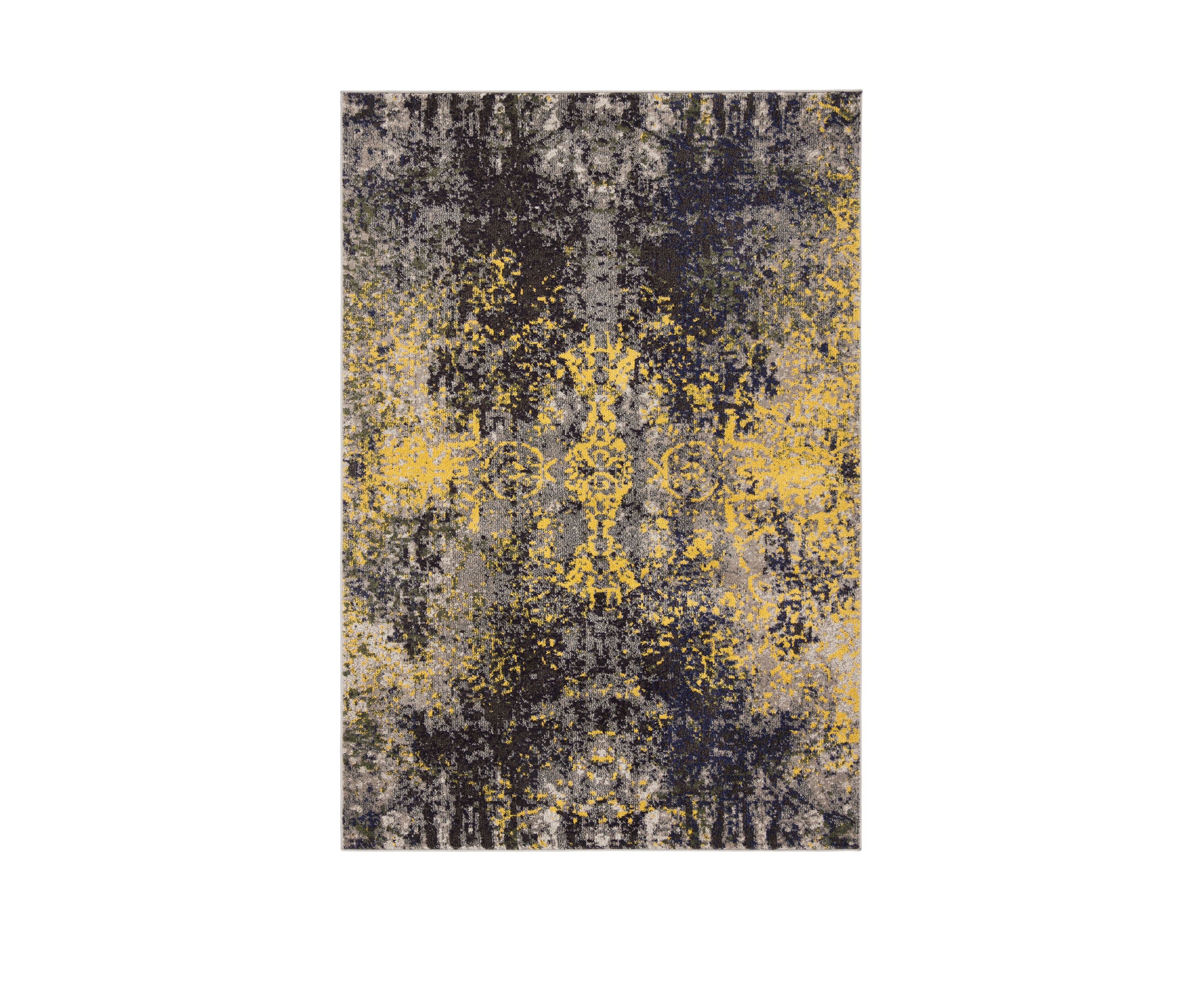 Monaco Mondern Abstract Multicolored Distressed Area Rug Collection