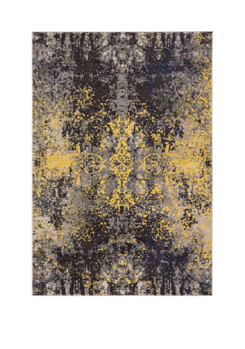 Monaco Mondern Abstract Multicolored Distressed Area Rug Collection