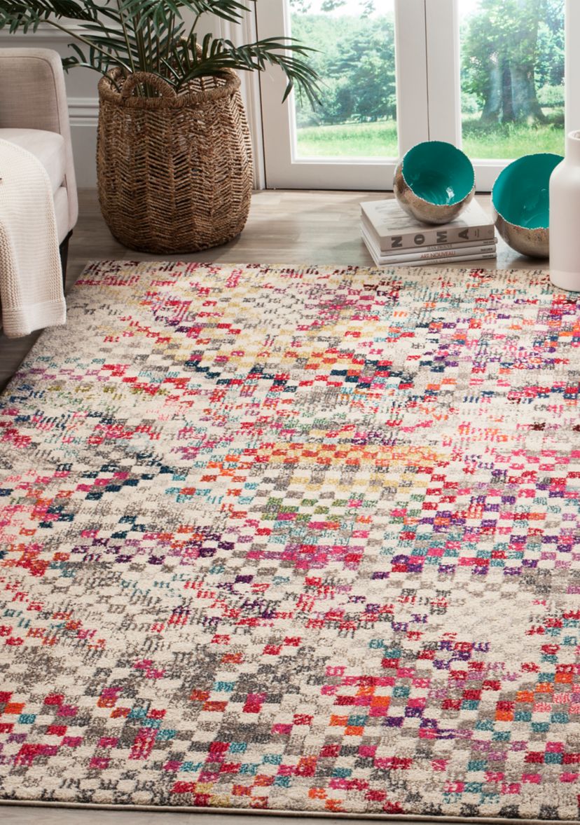 Monaco Abstract Pixels Area Rug Collection