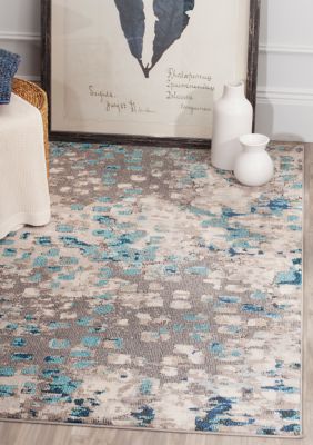 Safavieh Monaco Blurred Days Area Rug Collection, Blue, 7 x 7 Square