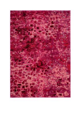Safavieh Monaco Blurred Days Area Rug Collection, Fuchsia, 7 x 9 Rectangle