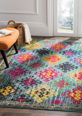 Safavieh Monaco Bohemian Diamond Area Rug Collection, 7 x 7 Square